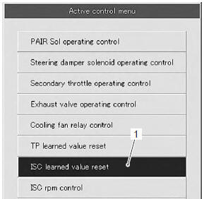 Suzuki GSX-R. Isc valve reset