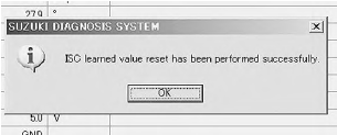 Suzuki GSX-R. Isc valve preset and opening initialization