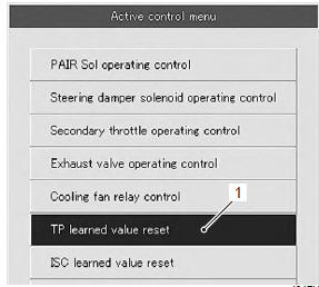 Suzuki GSX-R. Tp reset