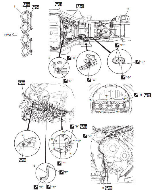 Suzuki GSX-R. Throttle body construction