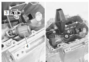 Suzuki GSX-R. Oil strainer / oil pressure regulator