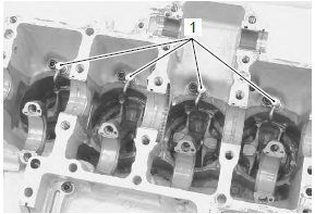 Suzuki GSX-R. Piston cooling oil jet