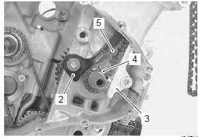 Suzuki GSX-R. Cam chain / cam chain tensioner / cam chain guide