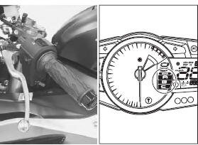 Suzuki GSX-R. Drive mode selector description
