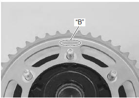 Suzuki GSX-R. Engine sprocket removal and installation