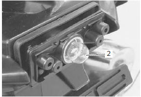Suzuki GSX-R. License plate light bulb replacement